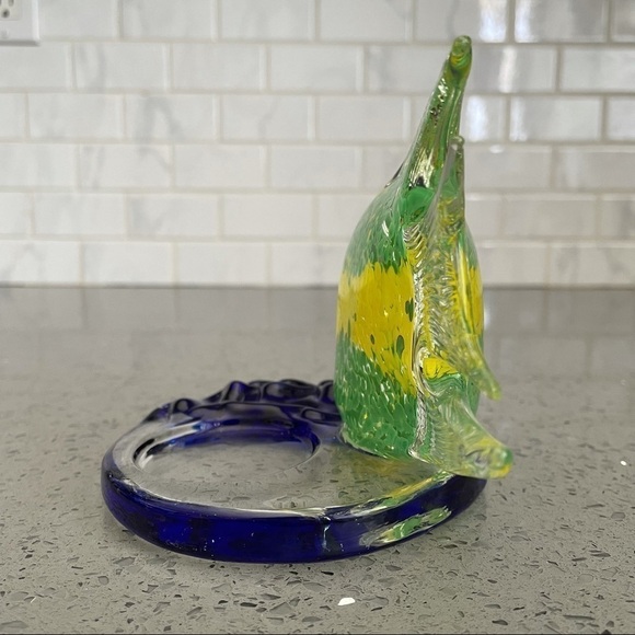 Art Glass Flounder Fish Figurine Paperweight Decor - Picture 3 of 11